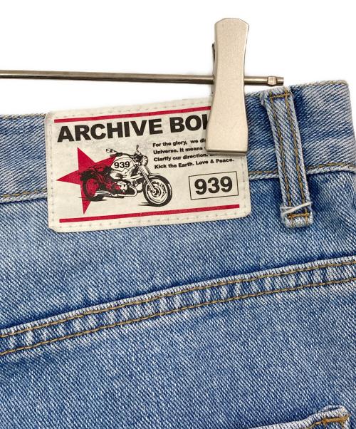WIND AND SEA（ウィンダンシー）WIND AND SEA (ウィンダンシー) archive bold 939 ダメージ加工デニムパンツ ブルー サイズ:Ⅿの古着・服飾アイテム