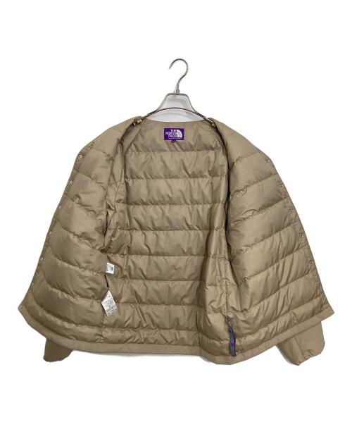 THE NORTHFACE PURPLELABEL（ザ・ノースフェイス パープルレーベル）THE NORTHFACE PURPLELABEL (ザ・ノースフェイス パープルレーベル) Down Cardigan ベージュ サイズ:Lの古着・服飾アイテム