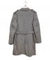 PRADA (プラダ) 千鳥格子柄ステンカラーコート ネイビー サイズ:L：30000円