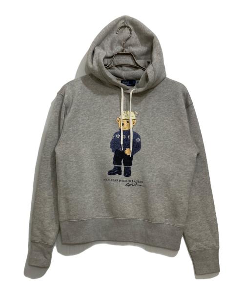 POLO RALPH LAUREN（ポロ・ラルフローレン）POLO RALPH LAUREN (ポロ・ラルフローレン) POLOベアフリースフーディ グレー サイズ:Sの古着・服飾アイテム