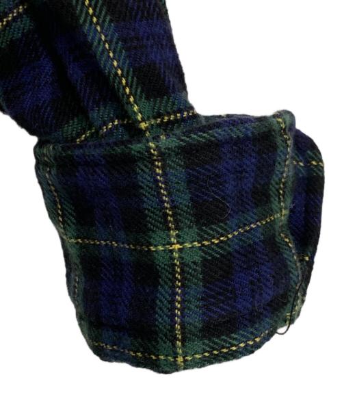 POLO RALPH LAUREN（ポロ・ラルフローレン）POLO RALPH LAUREN (ポロ・ラルフローレン) チェックネルシャツ ネイビー サイズ:XSの古着・服飾アイテム