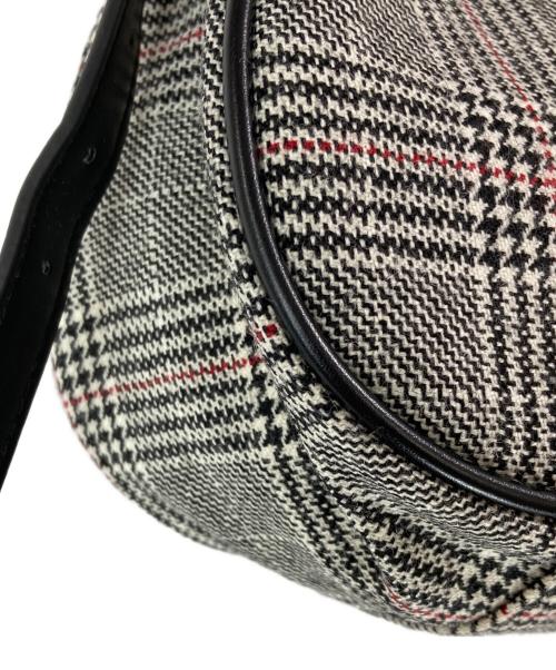 MACKINTOSH PHILOSOPHY（マッキントッシュ フィロソフィー）MACKINTOSH PHILOSOPHY (マッキントッシュ フィロソフィー) チェックツイードミニホーボーバッグ ブラックの古着・服飾アイテム