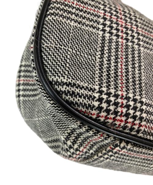 MACKINTOSH PHILOSOPHY（マッキントッシュ フィロソフィー）MACKINTOSH PHILOSOPHY (マッキントッシュ フィロソフィー) チェックツイードミニホーボーバッグ ブラックの古着・服飾アイテム
