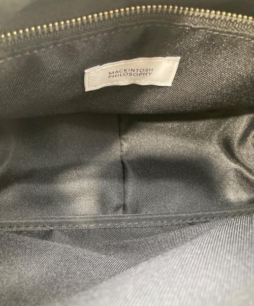 MACKINTOSH PHILOSOPHY（マッキントッシュ フィロソフィー）MACKINTOSH PHILOSOPHY (マッキントッシュ フィロソフィー) チェックツイードミニホーボーバッグ ブラックの古着・服飾アイテム