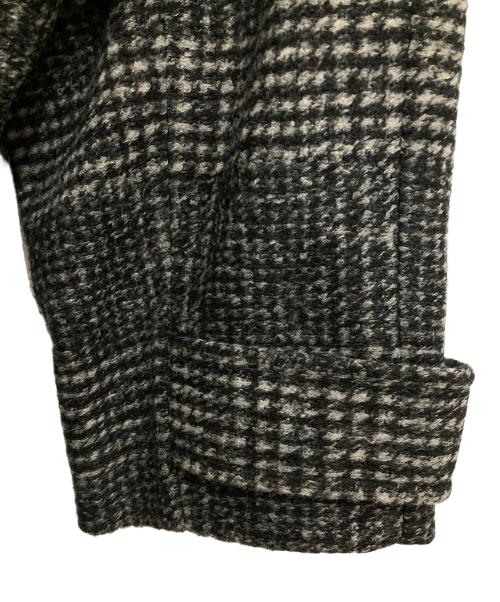 Spick and Span（スピックアンドスパン）Spick and Span (スピックアンドスパン) Wスライバーチェックハーフコート グレー サイズ:36の古着・服飾アイテム