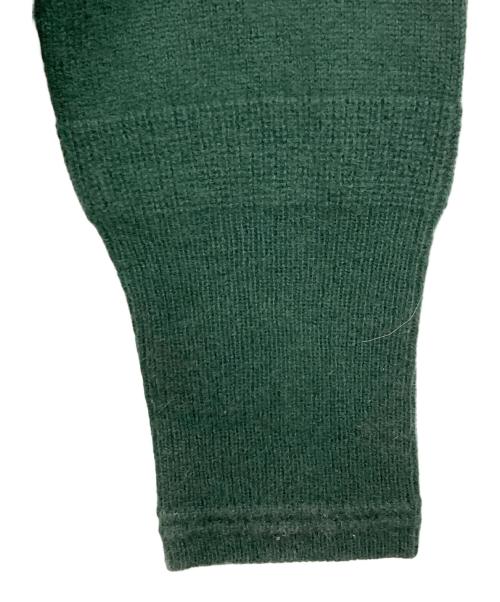 GOOD GRIEF!（グッドグリーフ）GOOD GRIEF! (グッドグリーフ) Cashmere Logo Knit P/O グリーン サイズ:FREE 未使用品の古着・服飾アイテム