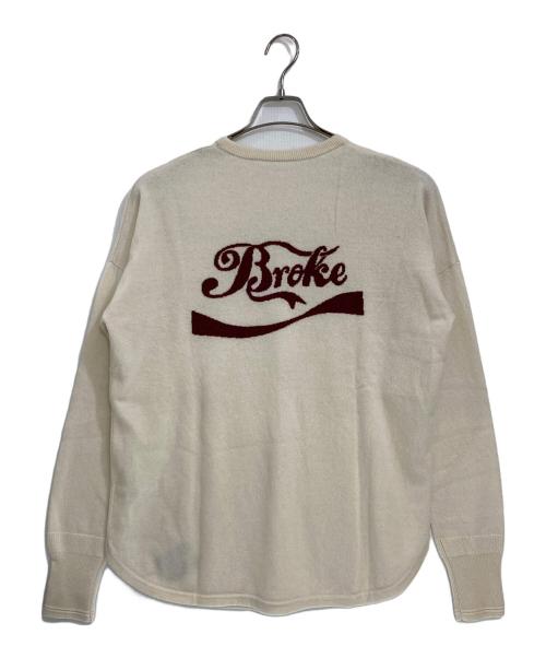 GOOD GRIEF!（グッドグリーフ）GOOD GRIEF! (グッドグリーフ) Cashmere Logo Knit Pullover ホワイト サイズ:FREE 未使用品の古着・服飾アイテム