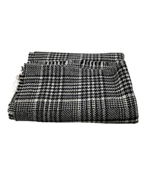alonpi（アロンピ）ALONPI (アロンピ) 千鳥チェック大判カシミヤストール グレー 未使用品の古着・服飾アイテム