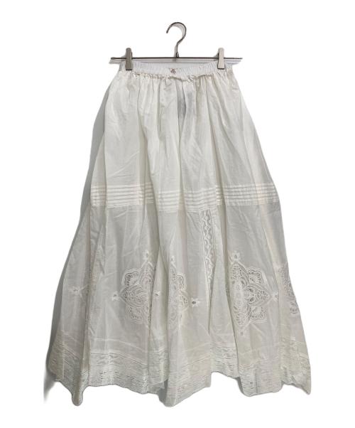 IENA（イエナ）IENA (イエナ) コットンレーススカート ホワイト サイズ:36 未使用品の古着・服飾アイテム