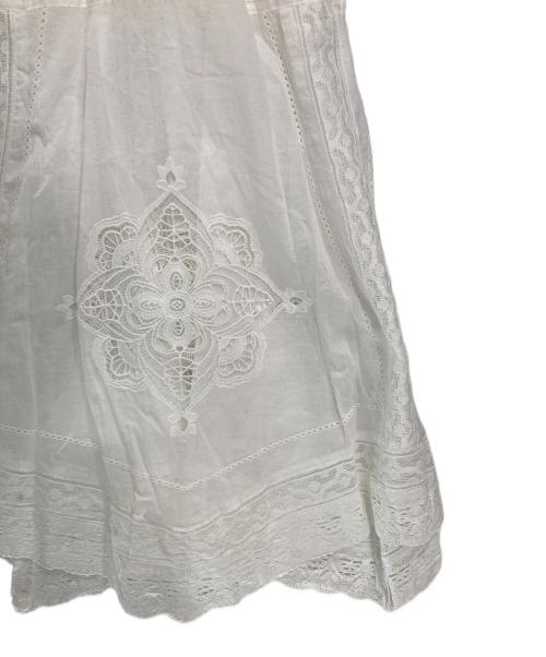 IENA（イエナ）IENA (イエナ) コットンレーススカート ホワイト サイズ:36 未使用品の古着・服飾アイテム
