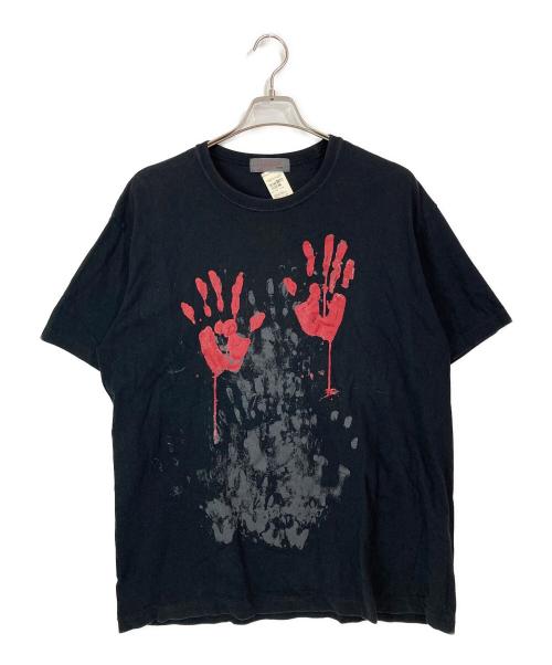 yohji yamamoto+noir（ヨウジヤマモトプリュスノアール）yohji yamamoto+Noir (ヨウジヤマモトプリュスノアール) 内田すずめ プリントTシャツ ブラック サイズ:3の古着・服飾アイテム