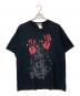 yohji yamamoto+Noir（ヨウジヤマモトプリュスノアール）の古着「プリントTシャツ」｜ブラック