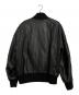 A BATHING APE (ア ベイシング エイプ) カウレザースタジアムジャケット ブラック サイズ:XL：50000円