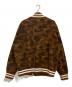 A BATHING APE (ア ベイシング エイプ) カモ柄スウェットスタジャン ブラウン サイズ:L：18000円