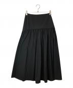 THE PAUSEザポーズ）の古着「ギャザーキリカエスカート」｜ブラック