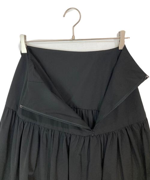 THE PAUSE（ザポーズ）THE PAUSE (ザポーズ) ギャザーキリカエスカート ブラック サイズ:38 未使用品の古着・服飾アイテム