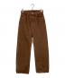 Whim Gazette（ウィムガゼット）の古着「製品染めストレートパンツ」｜ブラウン