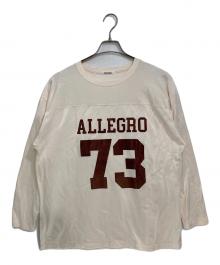 Whim Gazette（ウィムガゼット）の古着「フットボールロングTシャツ」｜アイボリー