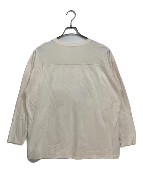Whim Gazette（ウィムガゼット）Whim Gazette (ウィムガゼット) フットボールロングTシャツ アイボリー サイズ:FREEの古着・服飾アイテム