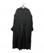 Whim Gazetteウィムガゼット）の古着「フレンチリネンワンピース」｜ブラック