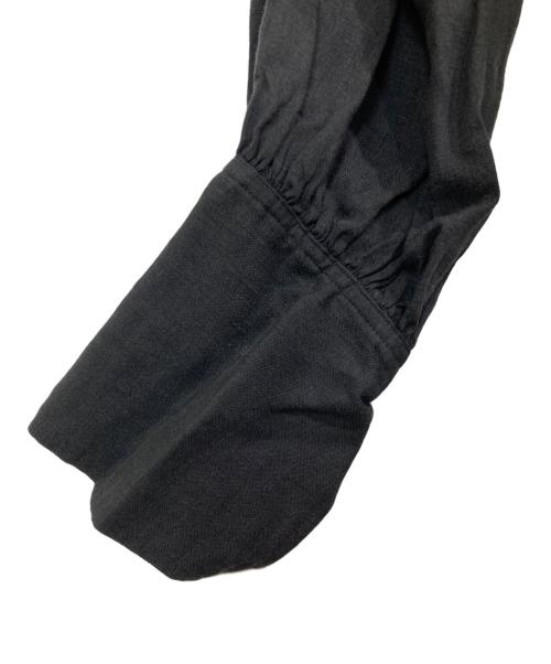 Whim Gazette（ウィムガゼット）Whim Gazette (ウィムガゼット) フレンチリネンワンピース ブラック サイズ:FREEの古着・服飾アイテム