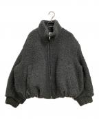 CLANEクラネ）の古着「バルーンボアブルゾン」｜グレー