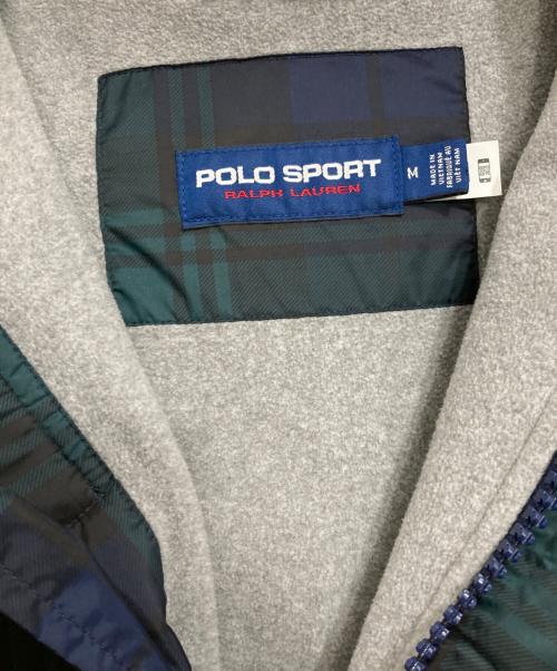 POLO SPORT（ポロスポーツ）POLO SPORT (ポロスポーツ) 裏フリースチェックモッズコート グリーン サイズ:Ⅿの古着・服飾アイテム