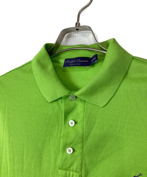 RALPH LAUREN Purple Label（ラルフ ローレン パープル レーベル）RALPH LAUREN PURPLE LABEL (ラルフ ローレン パープル レーベル) ポロシャツ グリーン サイズ:Ｌの古着・服飾アイテム