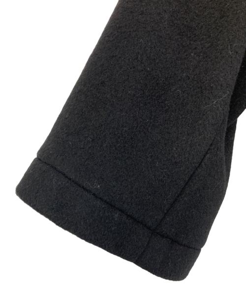 LONDON Tradition（ロンドントラディション）LONDON Tradition (ロンドントラディション) Lourmarin (ルールマラン) ノーカラーウールショートコート ブラック サイズ:34の古着・服飾アイテム