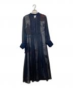 Ameri×STUDIOUSアメリ×ステュディオス）の古着「別注エラヴェールドレス」｜ネイビー