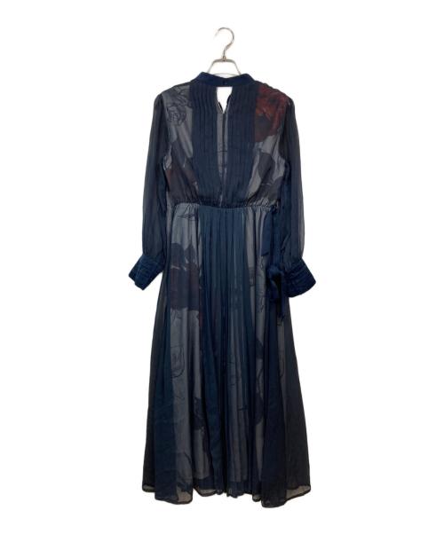 Ameri（アメリ）Ameri (アメリ) STUDIOUS (ステュディオス) 別注エラヴェールドレス ネイビー サイズ:Sの古着・服飾アイテム