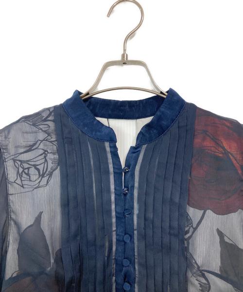 Ameri（アメリ）Ameri (アメリ) STUDIOUS (ステュディオス) 別注エラヴェールドレス ネイビー サイズ:Sの古着・服飾アイテム