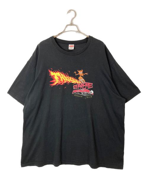 SUPREME（シュプリーム）SUPREME (シュプリーム) THRASHER (スラッシャー) Back Tail Tee ブラック サイズ:XXLの古着・服飾アイテム