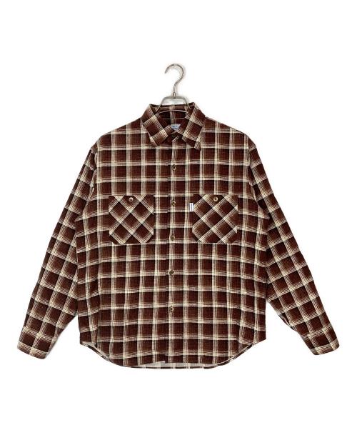 Subculture（サブカルチャー）Subculture (サブカルチャー) コットンチェックシャツ ブラウン サイズ:2の古着・服飾アイテム