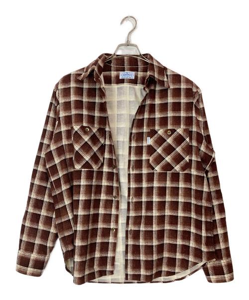 Subculture（サブカルチャー）Subculture (サブカルチャー) コットンチェックシャツ ブラウン サイズ:2の古着・服飾アイテム