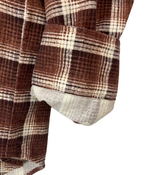 Subculture（サブカルチャー）Subculture (サブカルチャー) コットンチェックシャツ ブラウン サイズ:2の古着・服飾アイテム