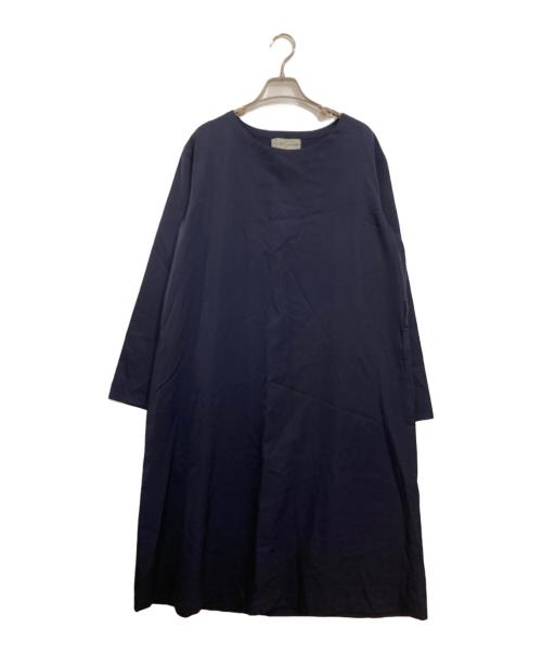YOHJI YAMAMOTO（ヨウジヤマモト）YOHJI YAMAMOTO (ヨウジヤマモト) 2WAYレイヤードウールワンピース ネイビー サイズ:Sの古着・服飾アイテム