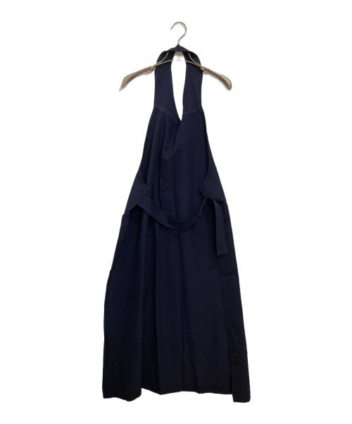 YOHJI YAMAMOTO（ヨウジヤマモト）YOHJI YAMAMOTO (ヨウジヤマモト) 2WAYレイヤードウールワンピース ネイビー サイズ:Sの古着・服飾アイテム