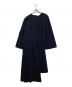 YOHJI YAMAMOTO (ヨウジヤマモト) 2WAYレイヤードウールワンピース ネイビー サイズ:S：25000円