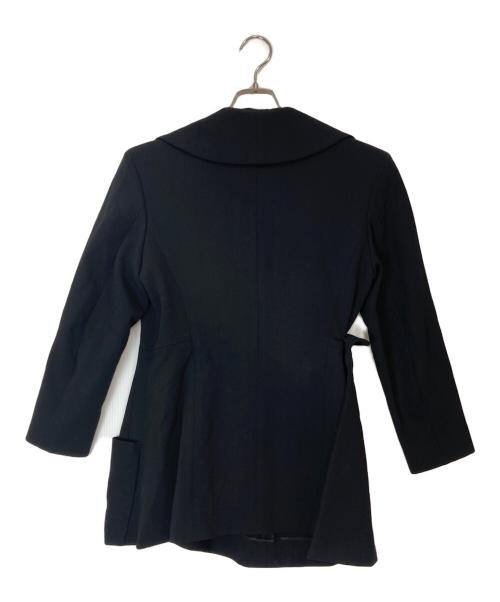 YOHJI YAMAMOTO（ヨウジヤマモト）YOHJI YAMAMOTO (ヨウジヤマモト) アシンメトリーウールジャケット ブラック サイズ:Sの古着・服飾アイテム
