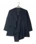 YOHJI YAMAMOTO（ヨウジヤマモト）の古着「アシンメトリーウールジャケット」｜ブラック