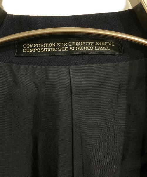 YOHJI YAMAMOTO（ヨウジヤマモト）YOHJI YAMAMOTO (ヨウジヤマモト) アシンメトリーウールコート ネイビー サイズ:Sの古着・服飾アイテム