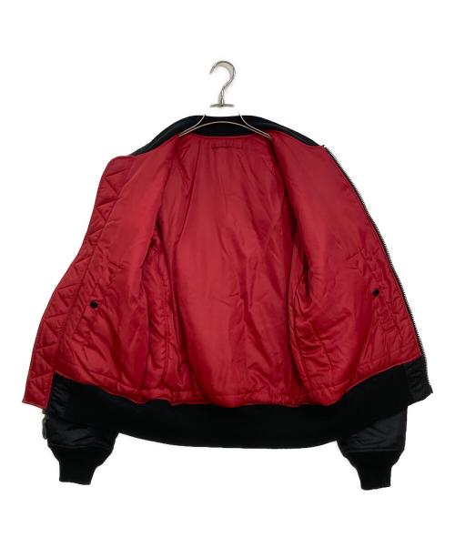 ALPHA INDUSTRIES（アルファインダストリーズ）ALPHA INDUSTRIES (アルファインダストリーズ) MA-1 タイト バックエンブレム FLYING-A ブラック サイズ:Lの古着・服飾アイテム