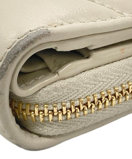 Saint Laurent Paris（サンローランパリ）Saint Laurent Paris (サンローランパリ) ジョアン2つ折り財布 ベージュの古着・服飾アイテム