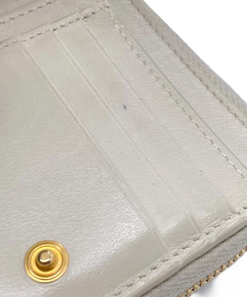 Saint Laurent Paris（サンローランパリ）Saint Laurent Paris (サンローランパリ) ジョアン2つ折り財布 ベージュの古着・服飾アイテム