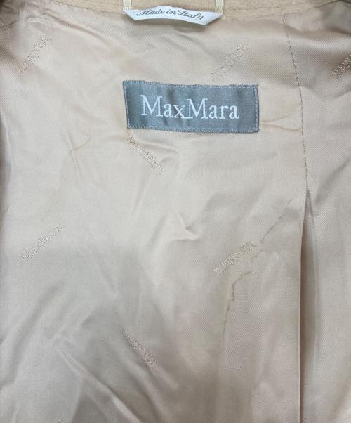 MaxMara（マックスマーラ）MaxMara (マックスマーラ) アンゴラ混 ヴァージンウールコート ベージュ サイズ:38の古着・服飾アイテム