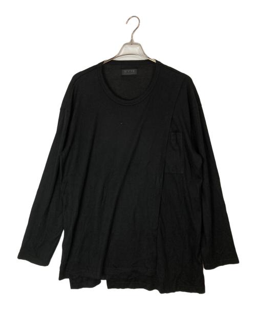 s'yte（サイト）s'yte (サイト) ウールロングスリーブカットソー ブラック サイズ:3の古着・服飾アイテム