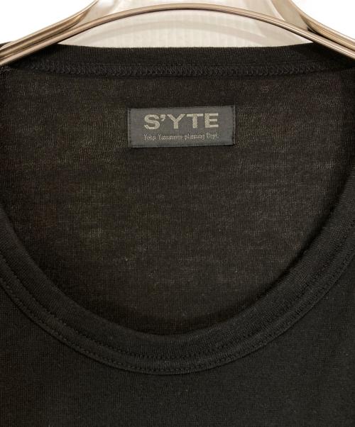 s'yte（サイト）s'yte (サイト) ウールロングスリーブカットソー ブラック サイズ:3の古着・服飾アイテム