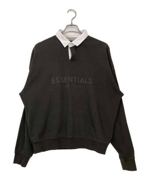 FOG ESSENTIALS（フィアオブゴッド エッセンシャル）FOG ESSENTIALS (フィアオブゴッド エッセンシャル) Waffle Henley Rugby ブラウン サイズ:XSの古着・服飾アイテム