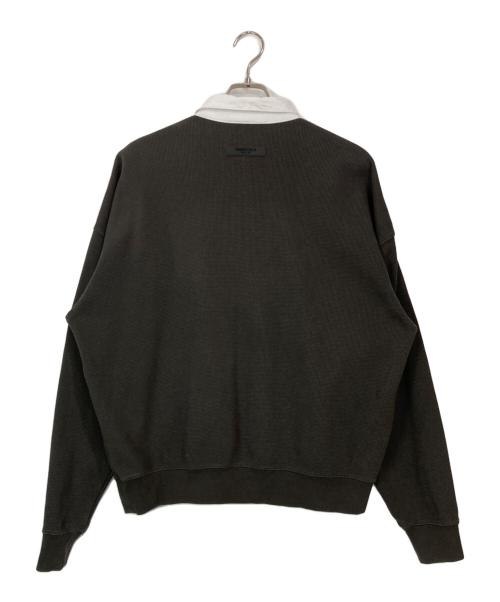 FOG ESSENTIALS（フィアオブゴッド エッセンシャル）FOG ESSENTIALS (フィアオブゴッド エッセンシャル) Waffle Henley Rugby ブラウン サイズ:XSの古着・服飾アイテム